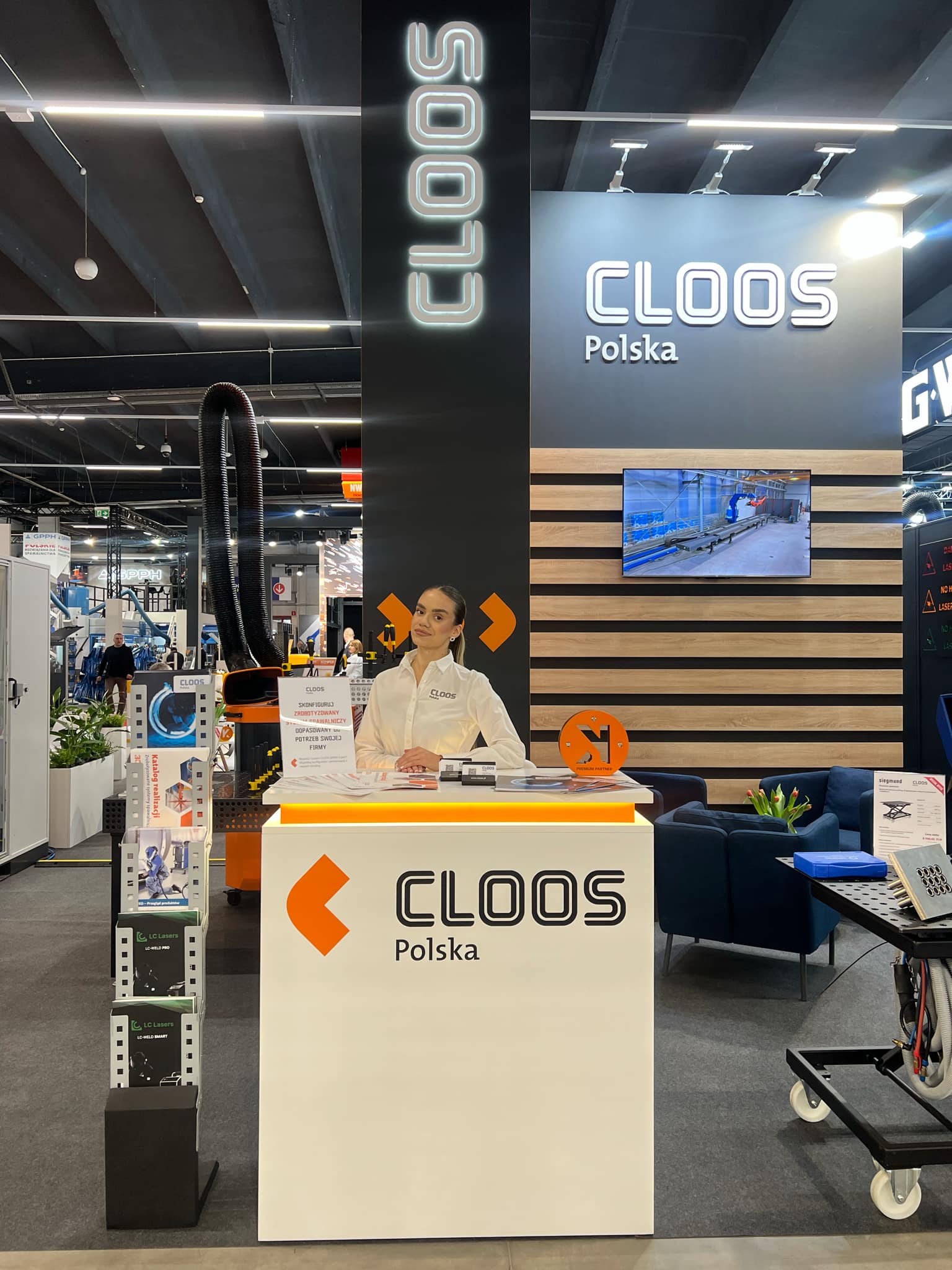 Hostess at a trade fair in Kielce